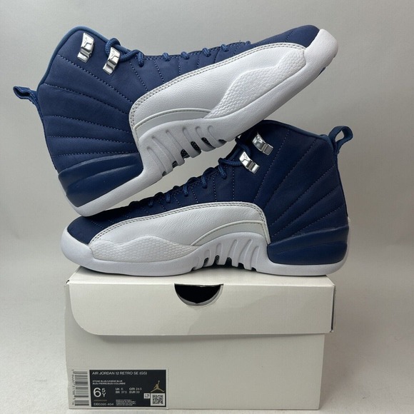 Nike Air Jordan 12 Retro SE GS “Indigo/Legend Blue” DB5595-404 6.5Y/Women’s 8 - Picture 3 of 5